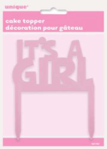 Cake Topper - It's A Girl - Click Image to Close